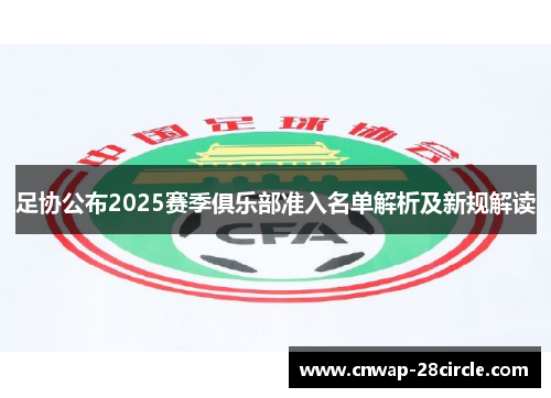 足协公布2025赛季俱乐部准入名单解析及新规解读