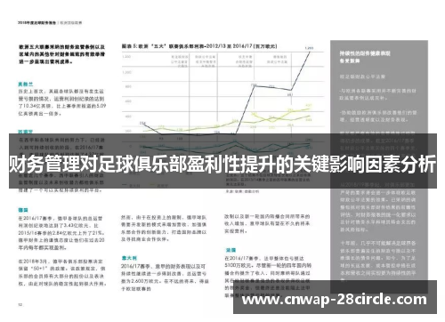 财务管理对足球俱乐部盈利性提升的关键影响因素分析